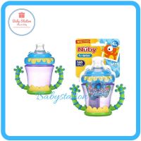 Nuby, แก้วหัดดื่ม iMonster Grip N Sip Cup, 4+ Months, 7 oz (210 ml)