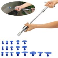 {7ho car tools} ชุดดึงซ่อมรอยบุ๋มของตัวรถ Paintless Den Repair Remover Remover Removal Tool Dent Damage Repair Glue Pulling Tabs Hammer Kit