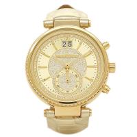 นาฬิกาผู้หญิง MICHAEL KORS Sawyer Champagne Crystal Pave Dial Ladies Watch MK2444