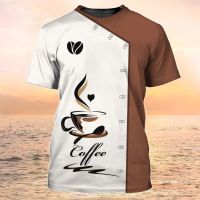 Barista Shirt Mens T-shirt Café Fashion Uniform Short Sleeve Mens Clothing Summer Casual Pullover Unisex Oversized Sweatshirt Pipe Fittings Accessori