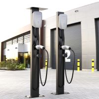 EV Charging Station Pillar Stand แท่นสำหรับแขวนหรือติดตั้งเครื่องชาร์จรถยนต์ไฟฟ้า