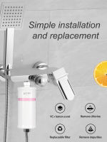 ALTHY Vitamin C Shower Filter Water Purifier Lemon Scent- Bathroom Bath Water Softener - Filter Chlorine Help Dry Skin&amp;Hair Loss