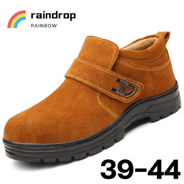 raindrop-รองเท้าช่างเชื่อม-รองเท้าเฉิ่มพลิกลุ้น-work-shoes-สไตล์สุดซี๊ด-ทนทาน-ป้องกันการเจาะ-ป้องกันการชน