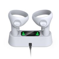 Charging Dock for Oculus Quest 2 Controllers With 2 Rechargeable Batteries