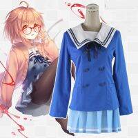 อะนิเมะ kyoukai NO kanata Kuriyama Mirai เครื่องแต่งกายชุดนักเรียนชุดเสื้อผ้าผู้หญิงคอสเพลย์เสื้อผ้า