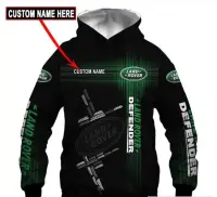 3D Mens Full  Hoodie Land Rover hoodie-2