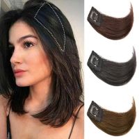 1 Pc Fashion Wig Hair Extension Clips/ INS Thicken Wig Replacement Piece/ Mini Invisible Fluffy Wig Piece/ No Marking Hair Reissue Additional Patch/ Natural Synthetic Fake Hairpiece