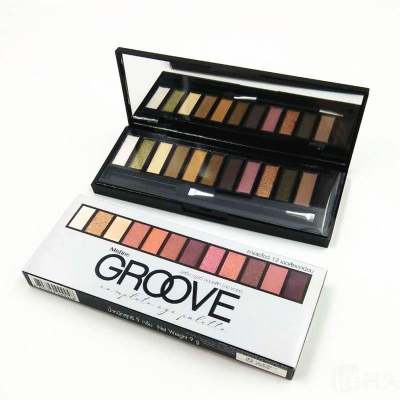 Mistine GROOVE Complete Eye Palette มิสทีน กรูฟว์ คอมพลีท อาย พาเลท 12 สี