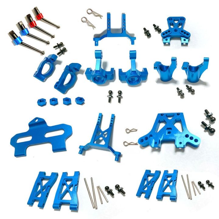 new-metal-upgrade-parts-kit-caster-block-steering-blocks-suspension-arm-for-traxxas-latrax-teton-1-18-rc-car-electrical-connectors