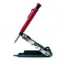 เครื่องมือ Scribe น้ำหนักเบาพร้อมดินสอหลุมลึก DIY งานไม้ Scribe Gauge Scriber Line Maker เครื่องมือวัด Aluminium