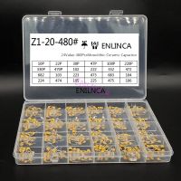 24values*20pcs =480pcs Monolithic Ceramic Capacitor 10pF~10uF ceramic capacitor Assorted Kit 1UF 100NF 330NF 0.1UF 102 104 105 Electrical Circuitry Pa