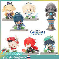 【Thai พร้อมส่ง】7 ชิ้น Genshin ผลกระทบ Figure Battlefield วีรบุรุษชุดรูปแบบชุดการกระทำหุ่นตาบอดกล่อง