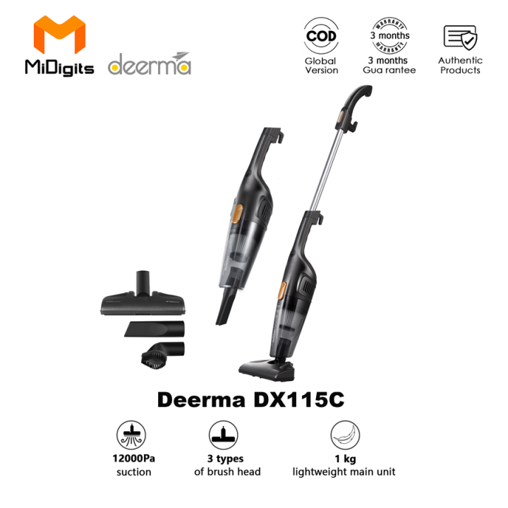 Deerma Vacuum Cleaner DX118C / DX115C Handheld Mini Vacuum with High
