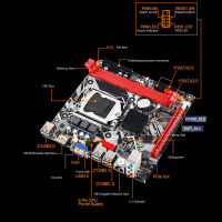 เมนบอร์ด B75 MS เมนบอร์ด LGA 1155เมนบอร์ด WiFi M.2มัลติมีเดียเอชดีรองรับอินเตอร์เฟสหน่วยความจำ DDR3 PCle 16X M.2 NVME USB3.0 SATA2.0สำหรับสำนักงาน