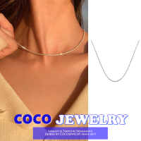 COCOJEWELRY S925เงินเกาหลีสร้อยคอเรียบง่ายประณีตโซ่คล้องคอผู้หญิงเครื่องประดับคอแฟชั่นของขวัญ