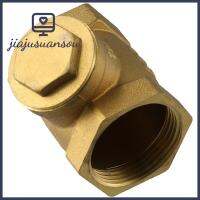 JIAJUSUANSOU WOG 232 PSI วาล์วทางเดียวทองเหลือง DN32 1-1/4 "วาล์วย้อนกลับตัวเมียทนทานเกลียวเช็ควาล์วเชื้อเพลิงน้ำมันน้ำอากาศ