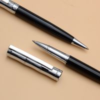 1PCS Rollerball Ballpoint Pen Set Commercial Metal Ball Pens For School Office Stationery Gift Pen The Press Of Style Black Ink Pens