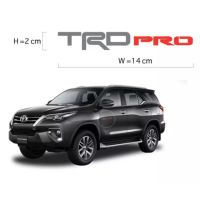 ว้าววว TRD Pro สติ้กเกอร์ติดรถยนต์สำหรับรถยนต์ Toyota 1 ชุดมี 2 ชิ้น ขายดี ผ้า บัง แดด รถยนต์ ที่ บัง แดด รถยนต์ อุปกรณ์ บัง แดด รถยนต์ แผ่น กันแดด รถยนต์