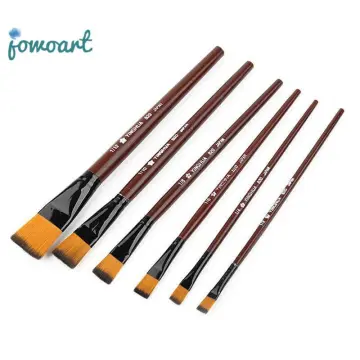 6pcs artist oil painting brushes Set level head weasel hair Water