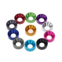 10Pcs M2 M2.5 M3 M4 M5 M6 M8 M10 Aluminum Washer Countersunk Head Bolt Washers Gasket Colourful Anodized 11 Colors