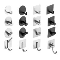 Adhesive Wall Hooks For Bathroom Robe Hanger Key Holder Organizer Toilet Hanger No punching Kitchen Rack Toilet Accessories