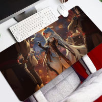 Genshin Impact Large Gaming Mousepads Waterproof Leather Desk Pad Protector Mouse Pad Office Desk Mat NonSlip 900mm