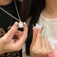 2023 Sanrio อะนิเมะสร้อยคอ BFF KT My Melody Kuromi Cinnamoroll สร้อยคอยาวของขวัญจี้คู่รักสำหรับเพื่อนที่ดีที่สุด