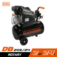 BLACK&amp;DECKER BD205/24 ปั๊มลมโรตารี่ 2HP ถัง 24 ลิตร