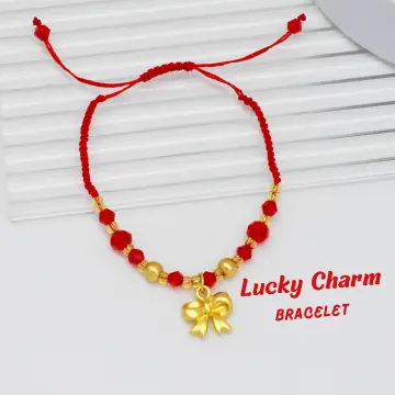 Lucky charm red on sale bracelet