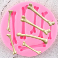 Halloween Bones Silicone Mold Sugarcraft Fondant Cake Decorating Tools Chocolate Gumpaste Moulds Candy Resin Clay Molds Bread Cake  Cookie Accessories