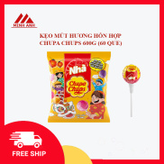 Kẹo Mút Hương Hỗn Hợp Chupa Chups 600g, kẹo mút, kẹo trái cây