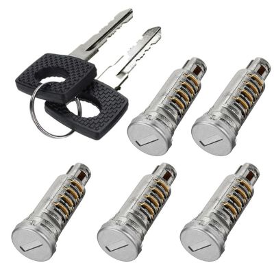 6707600205 Five Pcs Door Lock Barrels with 2 Same Keys for Sprinter W638 Any Door Brand New