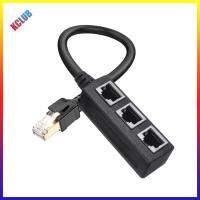 RJ45 1ถึง3อีเทอร์เน็ตพอร์ตที่แยกสายไฟตัวขยายตัวเชื่อมต่อสำหรับแมว8/Cat7