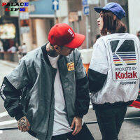 Japanese Hip Hop Style MA1 er Jacket Men Harajuku Pilot streetwear Kodak Printing Couple Baseball Jackets Men Women Coat