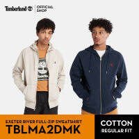 Timberland Men’s Long Sleeve Exeter River Basic Brushed Back Full-Zip Sweatshirt เสื้อสเวตเตอร์ (TBLMA2DMK)