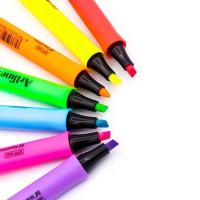 ปากกาเน้นข้อความ อาร์ทไลน์ Supreme ชุด 6 ชิ้น แถมฟรี 1 ชิ้น (สีเหลือง, ส้ม, ชมพู, เขียว, แดง, ฟ้า, ม่วง)