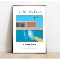 *พร้อมส่ง* ลายใหม่ โปสเตอร์ไซส์ A4 -50x70cm David Hockney minimal poster/modern style *ไม่รวมกรอบ*