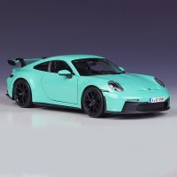 Bburago พอร์ช911 Gt3รถสปอร์ตจำลองขนาด1:24หล่อหุ่นอัลลอยของเล่นเด็กของขวัญของตกแต่งบ้าน