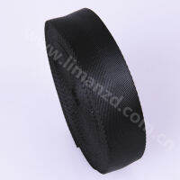 25MM Black Polyester Webbing Herringbone Tape Fake Nylon Belt