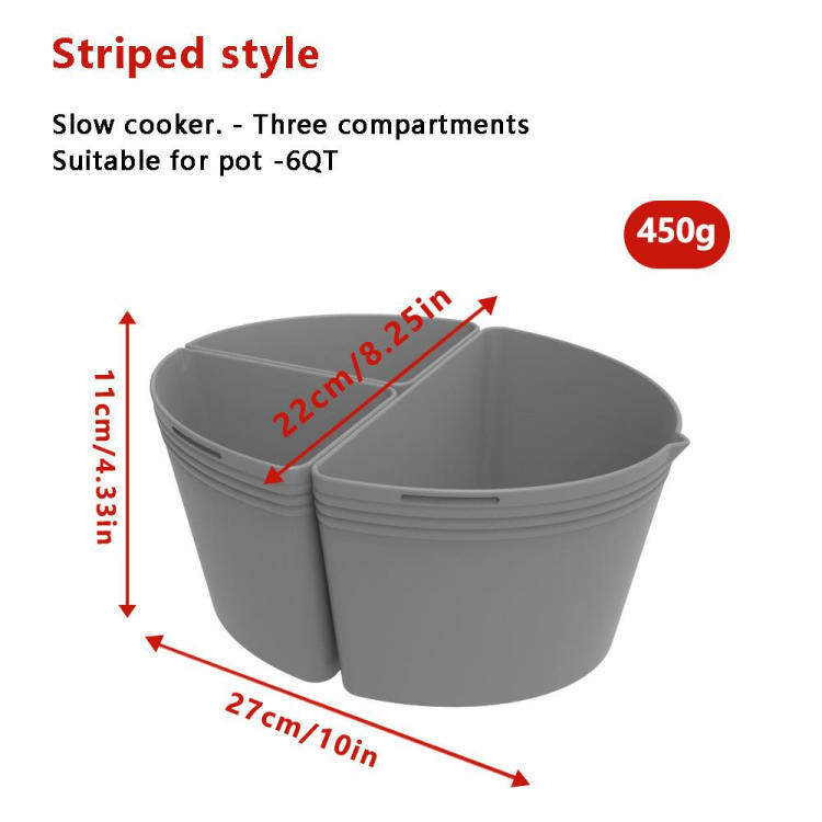 Slow Cooker Divider Reusable Pot Air Fryer Insert Reusable Crock