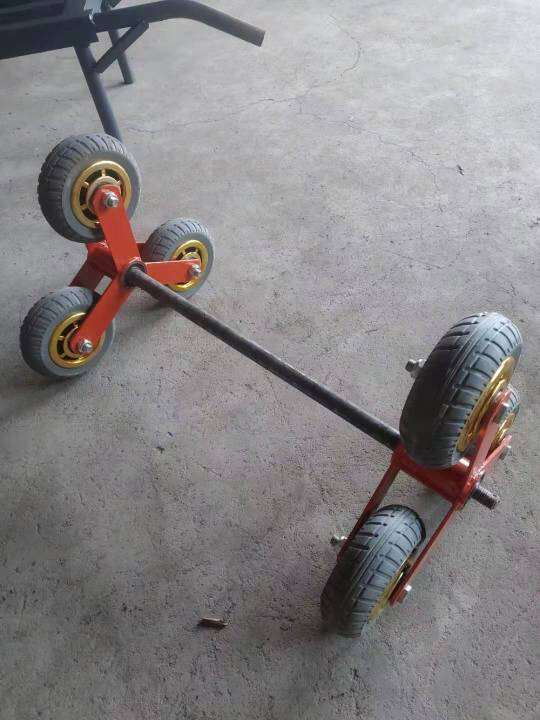 Artifacts of stair climbing car go up and down the stairs, trolleys
