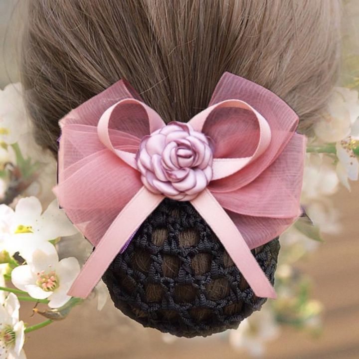 new-head-flower-professional-female-nurses-stewardesses-hair-net-hotel-bank-employees-to-wear-at-work-hair-net-hair-clips