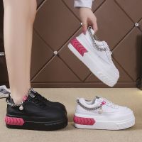 CODshengxi8 ( READY STOCK ) Woman Fashion Leather Casual Sport Shoe Ladies Outdoor Sneakers Running Shoes