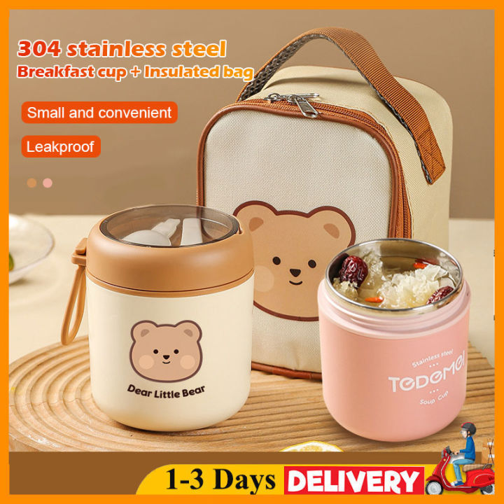 Breakfast Soup Cup Thermos Food Jar Insulated Lunch Container