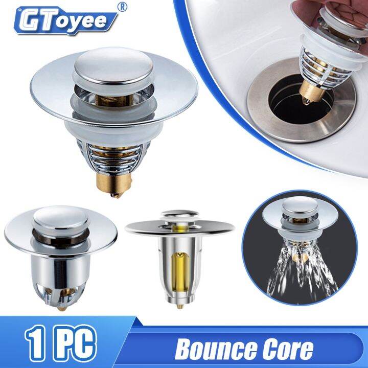 1pc New Pop-up Drain Filter With Bounce Core, Hair Catcher Sink