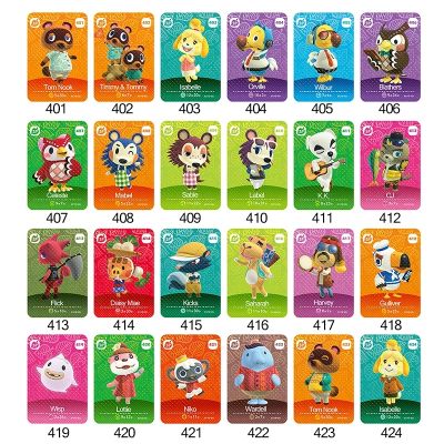 Series 5 Latest Data Character Animal Ntag215 Printed Cross Mini NFC Game Card 48 Pieces