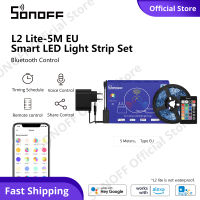 SONOFF L2 Lite แถบไฟ LED อัจฉริยะ 5 เมตร WiFi RGB แถบไฟ การจับคู่บลูทูธ eWeLink APP รีโมทคอนโทรล กำหนดเวลาอัจฉริยะ เปลี่ยนสี / ความสว่าง ไฟตกแต่งบ้านอัจฉริยะ