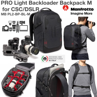 PRO Light Backloader Backpack M Manfrotto กระเป๋าสะพายหลัง สำหรับกล้องและอุปกรณ์มืออาชีพ ประกันศูนย์ 5ปี MB PL2-BP-BL-M