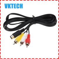 3RCA 1.8 m 9 PIN Audio Video AV CABLE สำหรับ Sega Genesis 2 หรือ 3