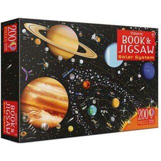 [Jigsaw] ของแท้ พร้อมส่ง Usborne Book and Jigsaw The Solar System 200 ชิ้น หนังสือความรู้ และ จิ๊กซอว์